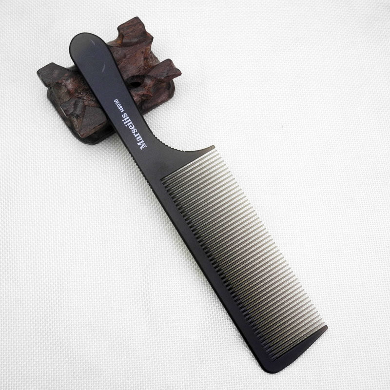 超薄专业美发平头推边手柄梳子发型师理发男发苹果梳防静电有韧性