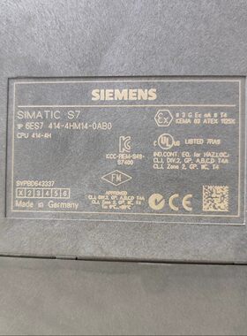 6ES7 414-4HM14-0AB0 CPU模块 可编程控制器 工控模块议价维修