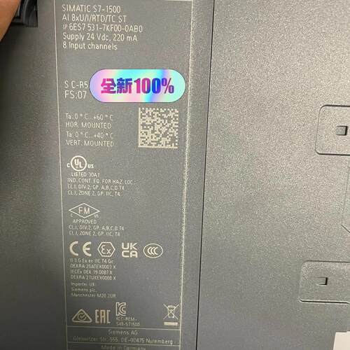 6ES7531-7KF00-0AB0 PLC模块 8通道模拟量输入工控模块议价维修