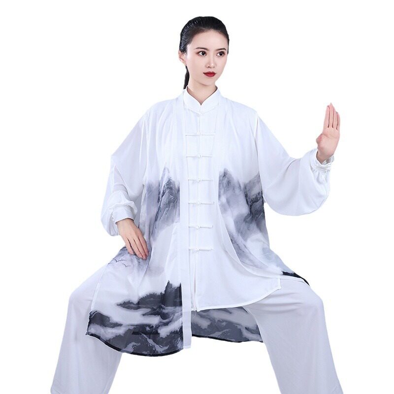 宏极太极服女春秋季比赛练功服太极拳演出服春中老年武术服新中式