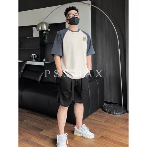 PSSMAX新款夏宽松休闲短袖T恤男