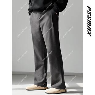 【春节不打烊】胖俗俗 PSSMAX【重磅弹力毛呢】517版宽松微喇西裤