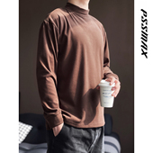 2026春季 搭配神器 胖俗俗PSSMAX 半高领绒面休闲打底衫 现货