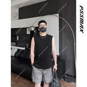 夏季 重磅简约运动休闲背心 PSSMAX 极简坎肩袖 现货 胖俗俗