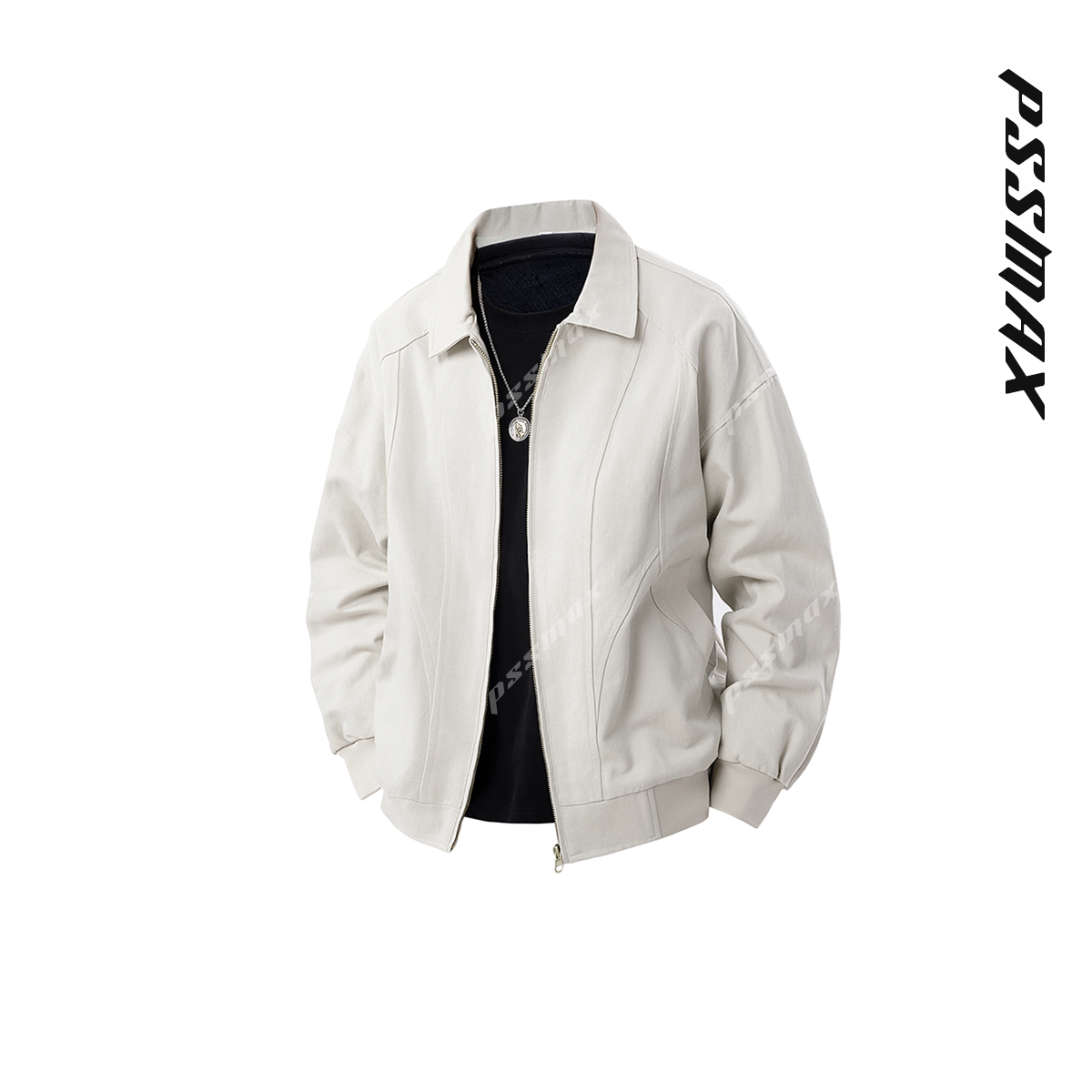 胖俗俗 PSSMAX美式简约夹克2026春季新款宽松休闲防风外套男款