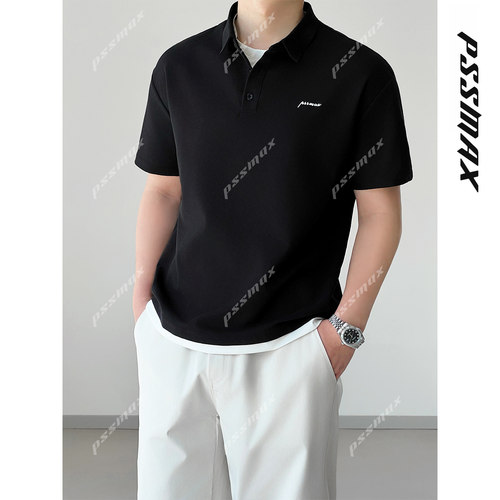 PSSMAX翻领假两件短袖POLO衫男款