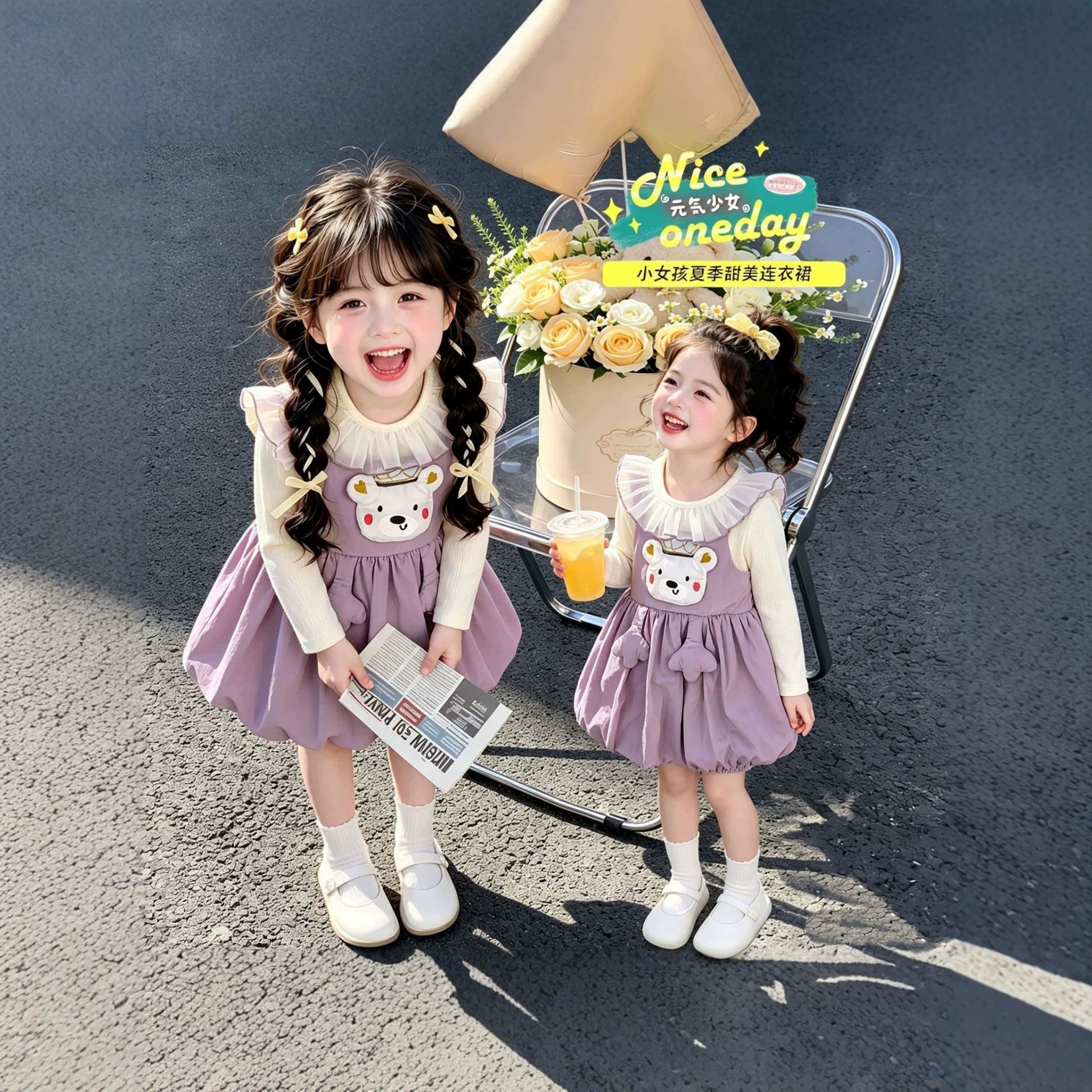 韩版女宝宝秋季长袖连衣裙0-1-2-3岁半小女孩洋气秋装裙子4女童裙