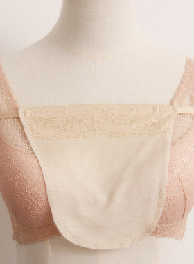 100桑蚕丝防走光打底内衣遮胸内搭低领蕾丝真丝一片式抹胸女绢丝