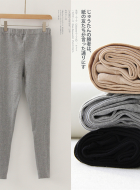 绢丝羊绒裤修身显瘦萝卜裤桑蚕丝女秋冬加厚保暖裤内穿外搭打底裤