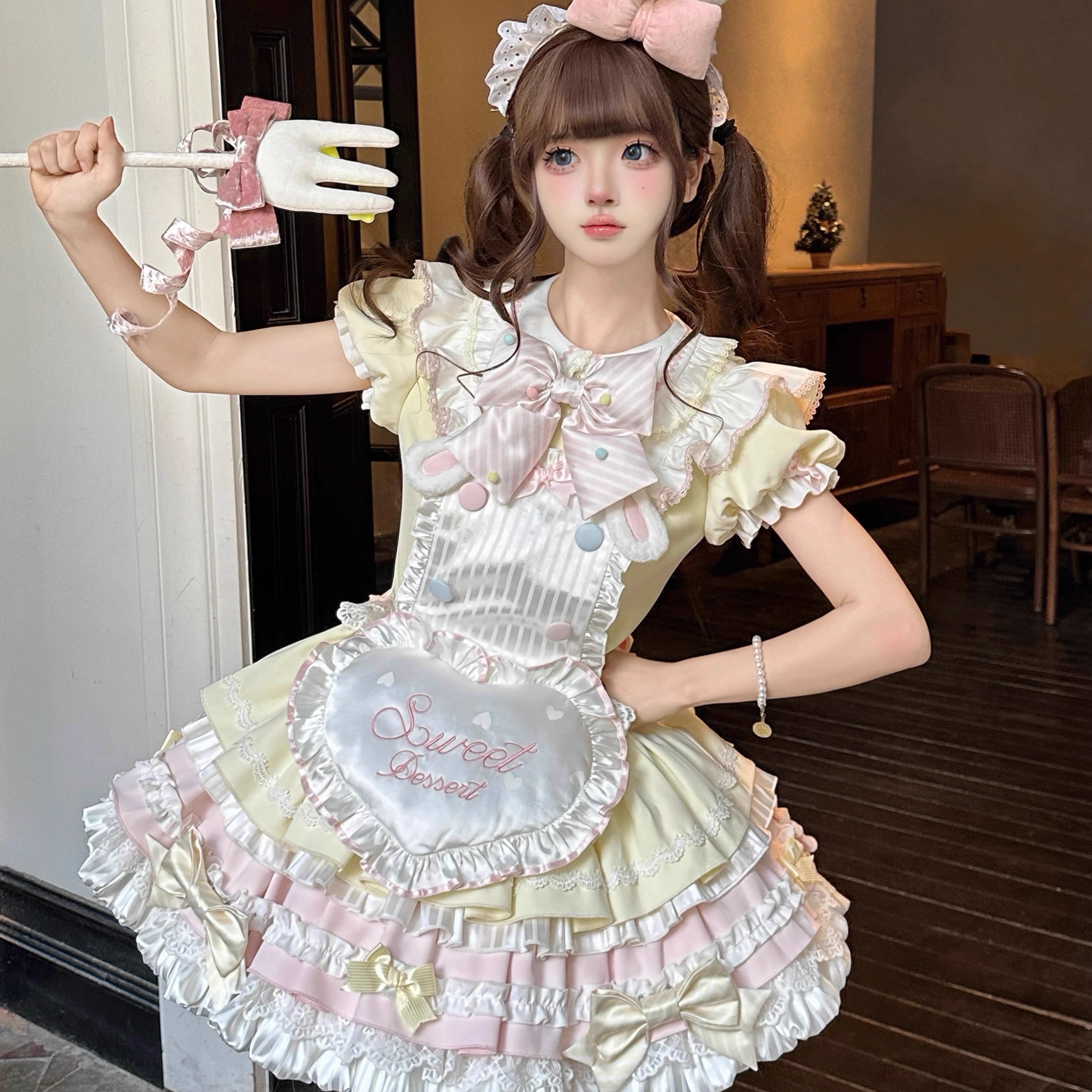 可爱软萌lolita连衣裙两件套