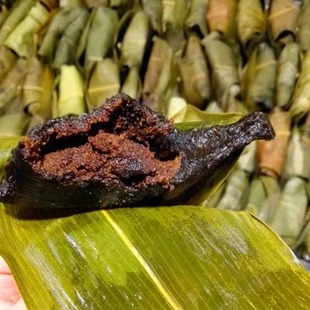 辰溪粉糍粑湘西怀化特产艾叶糍粑粽子叶包的蒿子粑粑艾草青团子粑