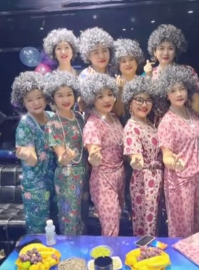 花白假发迷上你假发套服装道具