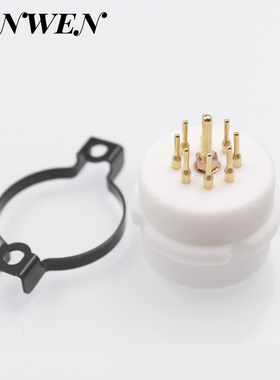 EIZZ特氟龙小8脚电子管座欧洲八脚插座适用EF42 EF40 AZ41 ECC40