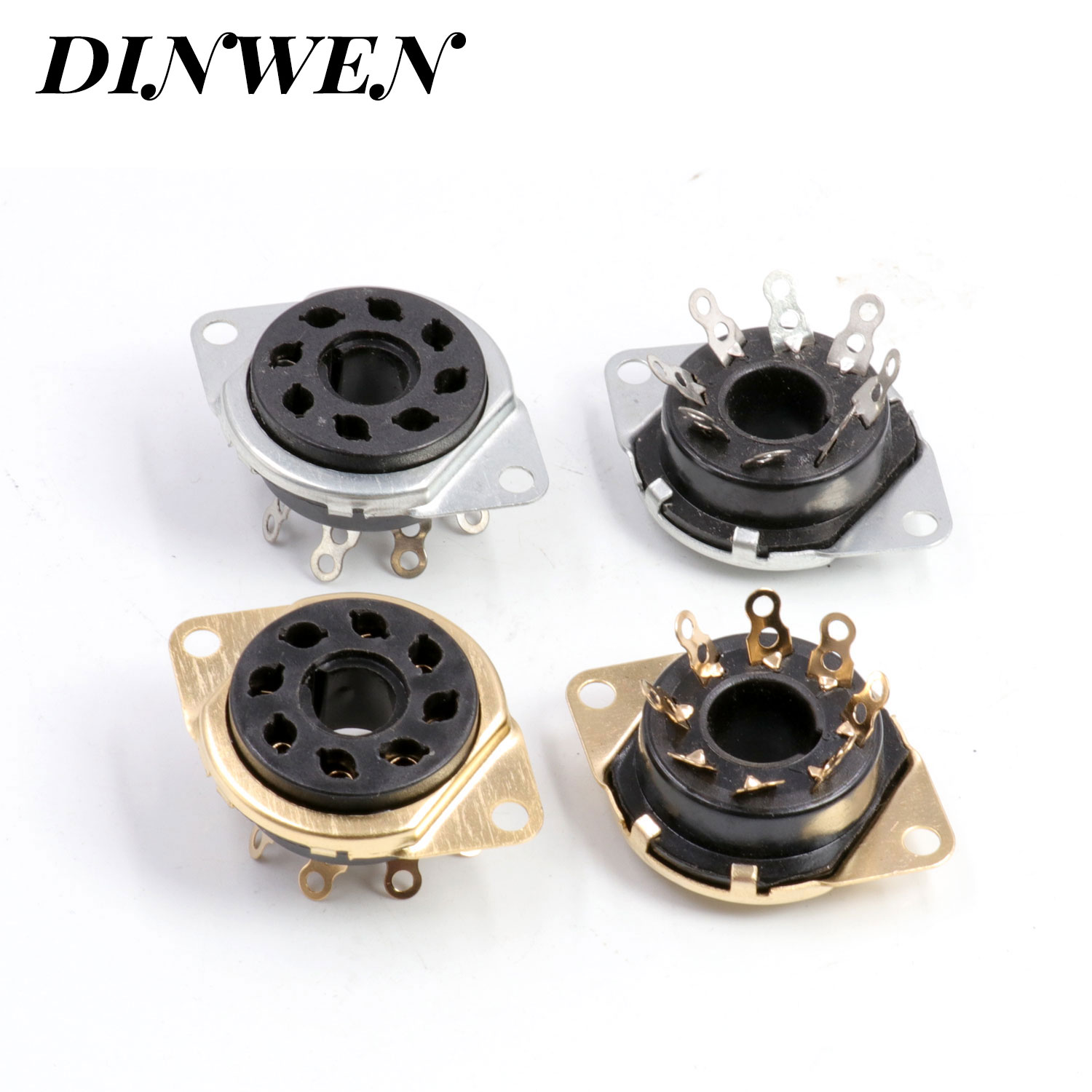 大八脚管座搭棚安装大8脚镀金电木电子管座KT88 GZ34 274B 5Z2P