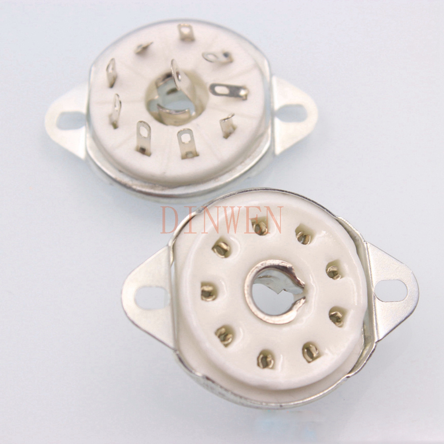 大九脚电子管管座适用于EF50 EC52 TT12 EFF51 QE04电子管 GZC9-L