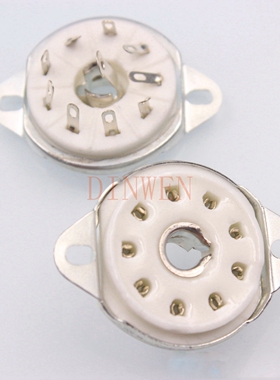 大九脚电子管管座适用于EF50 EC52 TT12 EFF51 QE04电子管 GZC9-L