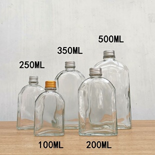 250ml外卖打包玻璃瓶冷萃奶茶咖啡包装 饮料瓶自酿果酒瓶可印logo