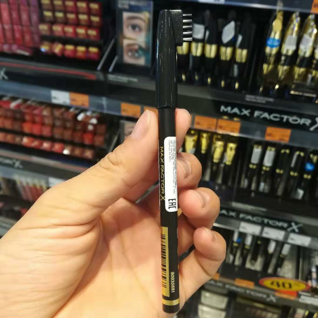Max Factor蜜丝佛陀眉笔防水防汗不晕染莫斯科专柜现货黑001棕002