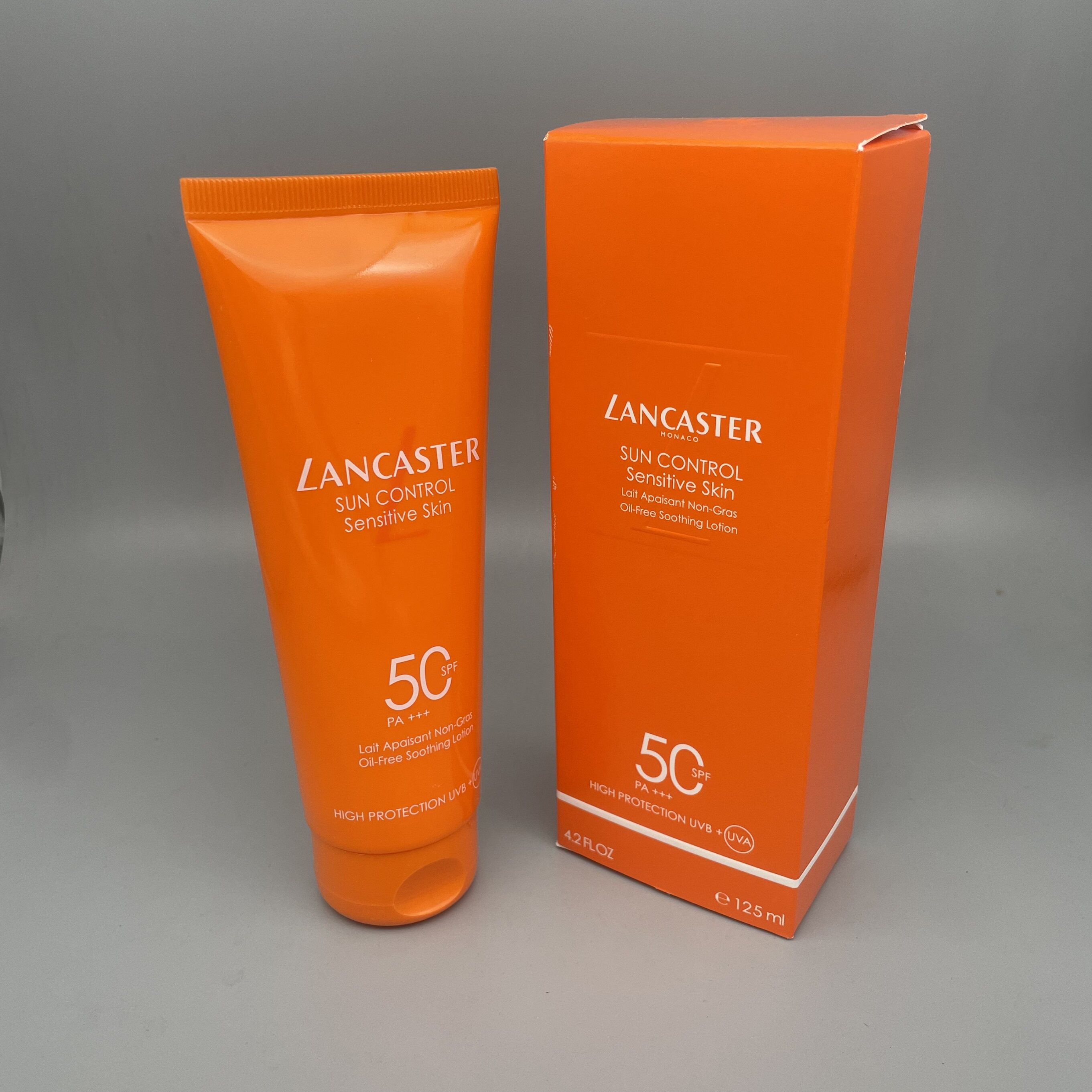 现货SPF50兰嘉丝汀Lancaster悦阳舒爽身体防晒霜倍护敏感肌125ML