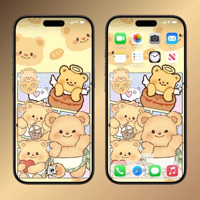 黄油小熊卡通分镜壁纸 iPhone手机动态壁纸 苹果live图4K高清安卓