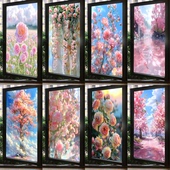 带胶窗户贴纸玻璃窗防窥膜防走光卫生间浴室透光不透明隐私贴膜纸