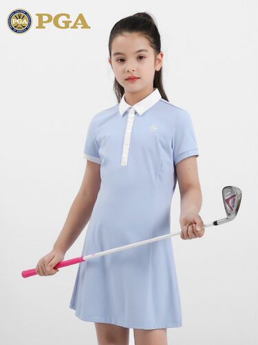 PGA高尔夫服装女童POLO连衣裙
