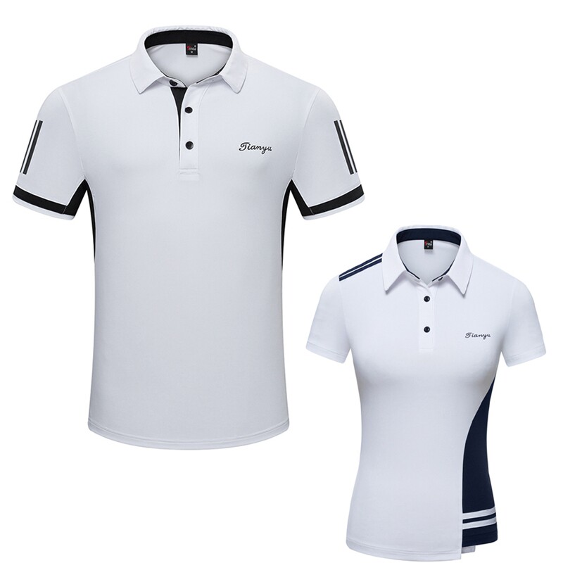 新款高尔夫服装男女同款短袖T恤情侣款修身运动上衣GOLF球衣服