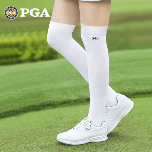 PGA高尔夫袜子女长筒袜棉毛巾底