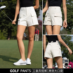 2026高尔夫女装夏款短裤新款工装风运动短裤女士上衣裤子服装套装