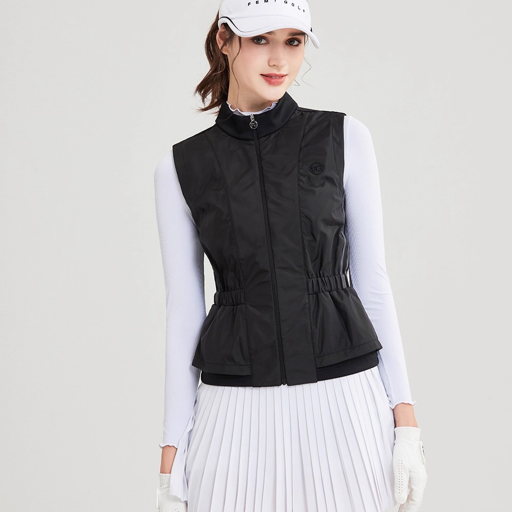 FG高尔夫女装双层马甲保暖防风