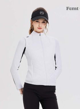 高尔夫球服女秋冬羽绒马甲FG保暖