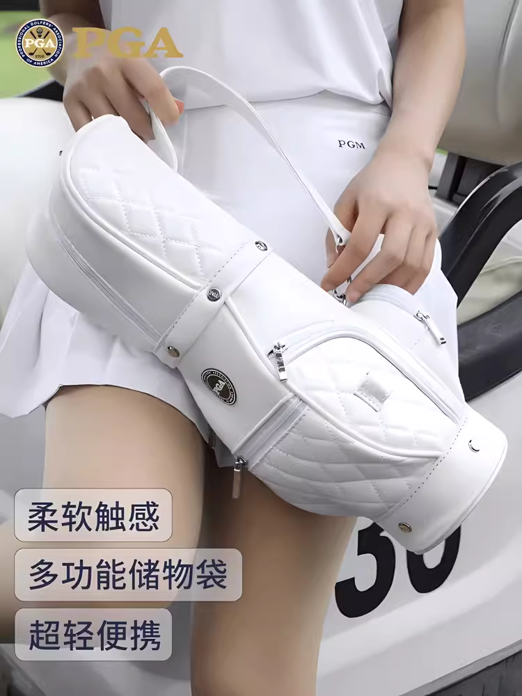 美国PGA 高尔夫小球包 单肩斜挎女背包 迷你手提下场小物件收纳包