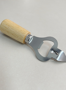 Ins风创意加厚420不锈钢磁力橡胶木开瓶器开盖啤酒瓶冰箱贴起瓶器