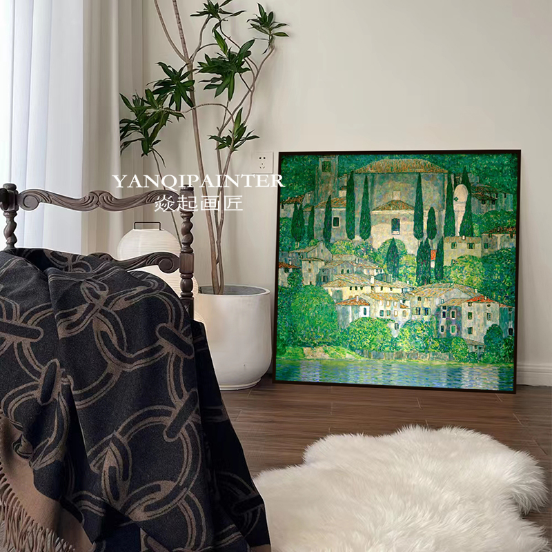 高级感纯手绘印象世界名画油画