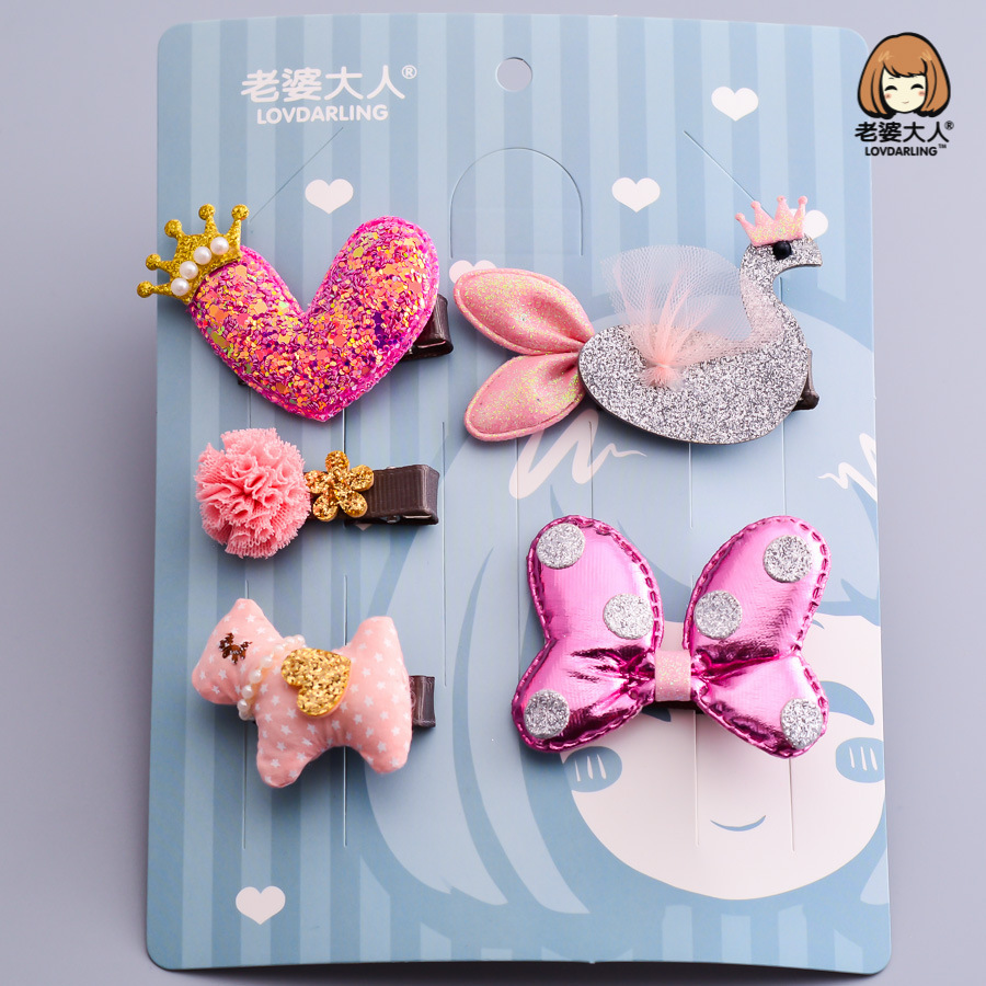 韩版爱心组合礼品发卡