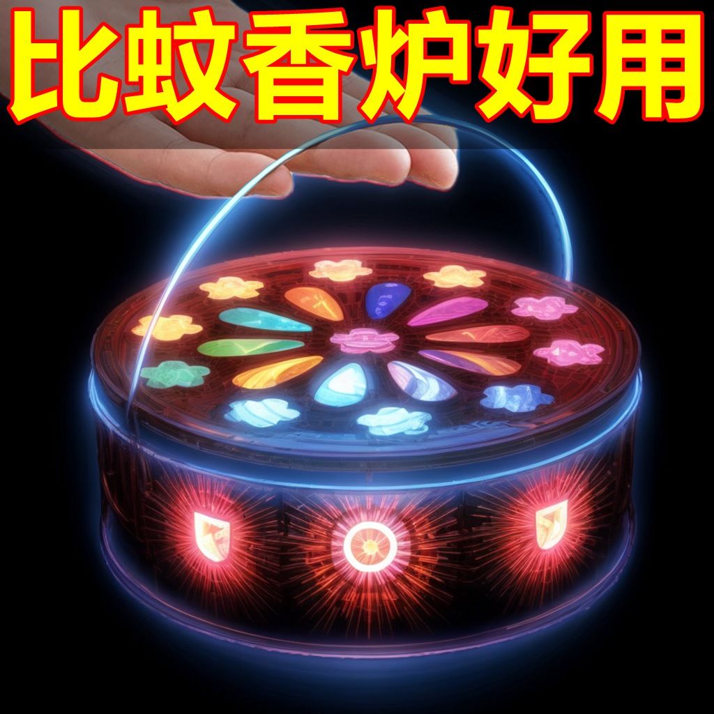 蚊香盘加大加深双层蚊香盒带盖手提式可悬挂蚊香盘室内蚊香加热器