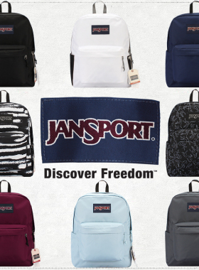 【新品】JanSport杰斯伯双肩包官方正品学生书包男女同款背包4QUT