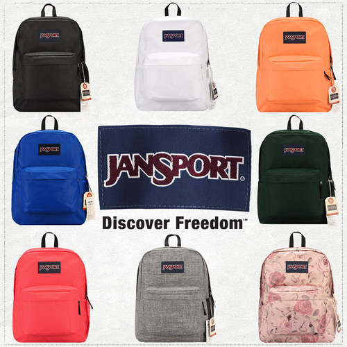 Jansport男女双肩包电脑隔层侧袋