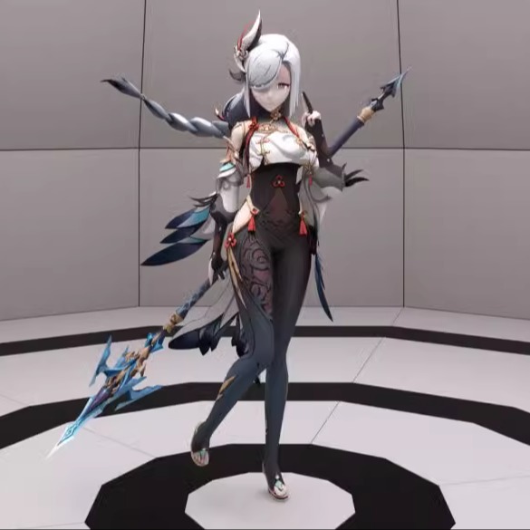 DAZ资源 Shenhe for G9 卡通少女  含体型,发型,服装,武器 非IM