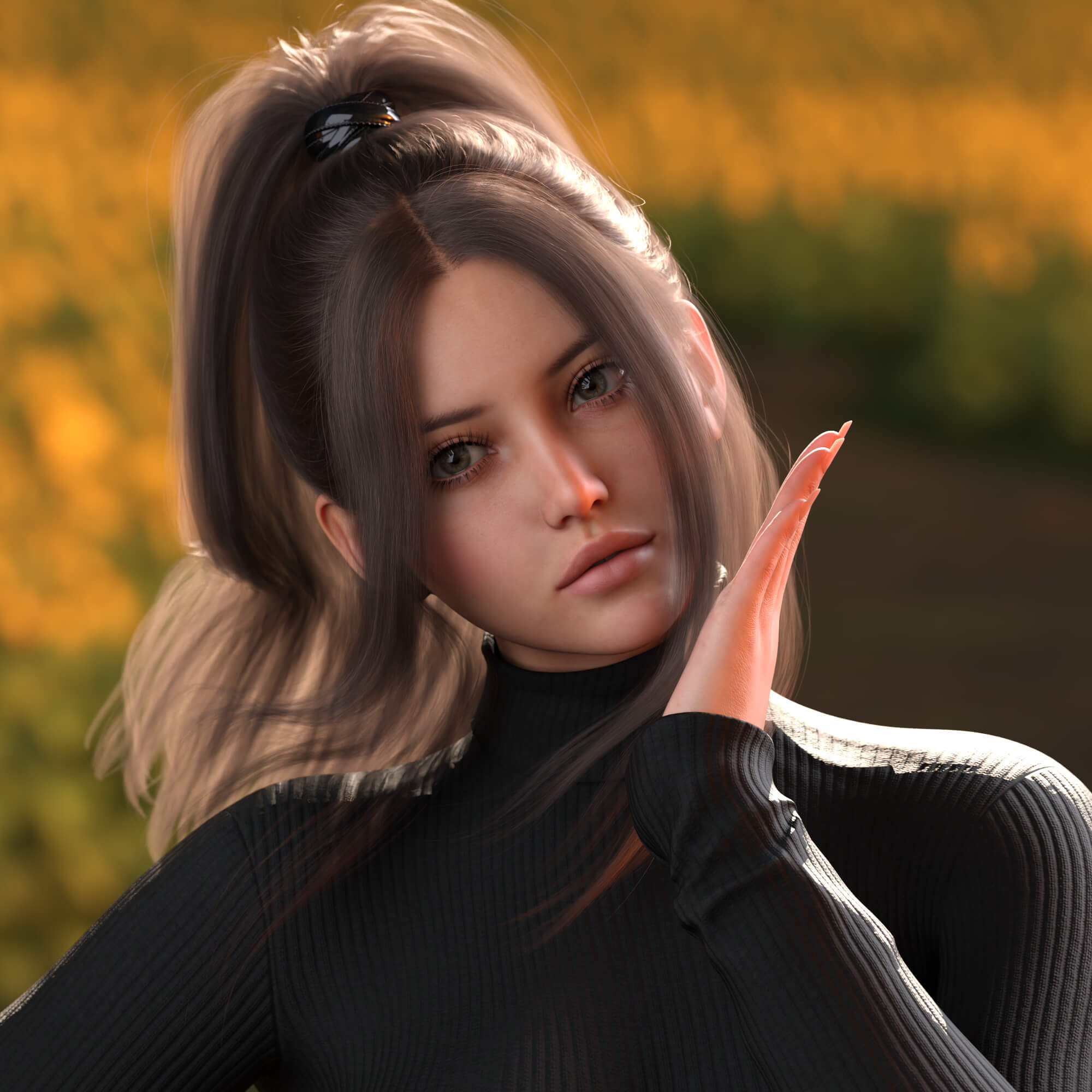 DAZ资源 Ree for Genesis 9 欧系美女体型 (仅体型) 非IM