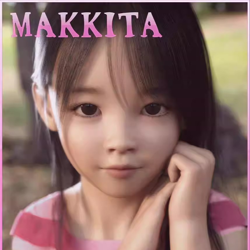 DAZ资源 Makkita for G8 Female 亚洲小女孩 (仅体型) [非IM]