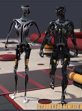 DAZ资源CyBody - Cyborg Internal Structure for G8M机器人 非IM