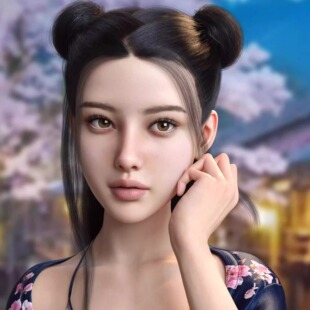 DAZ资源 Alma Genesis for 仅体型 亚洲美女