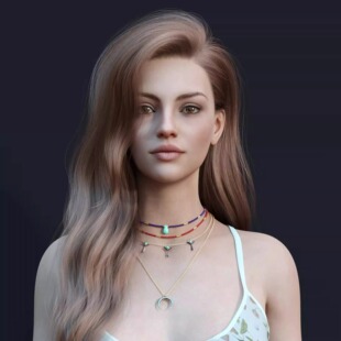 DAZ资源 Fayre Hair for G8 and 8.1 Females长发卷发(仅发型) IM