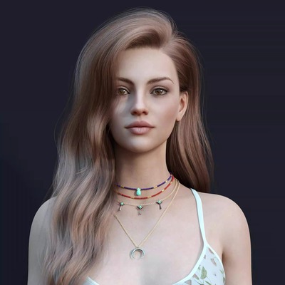 DAZ资源 Fayre Hair for G8 and 8.1 Females长发卷发(仅发型) IM