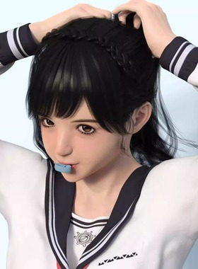 DAZ资源 Rikka Character and Rikka Hair G8 少女体型及发型  IM