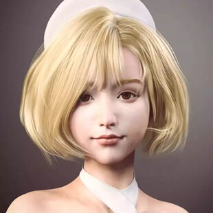 DAZ资源 Gwou Hair for G8 and 8.1 Females 短发发型(仅发型) IM