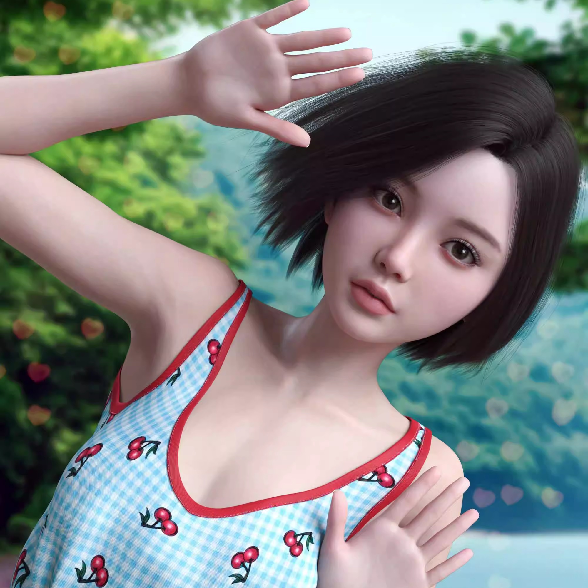 DAZ资源 Vo Ada HD for Genesis 9 亚洲清纯少女体型(仅体型)[IM]