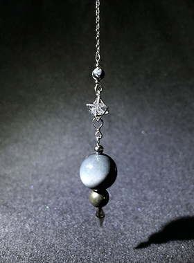 天然灵摆雪花原创水晶