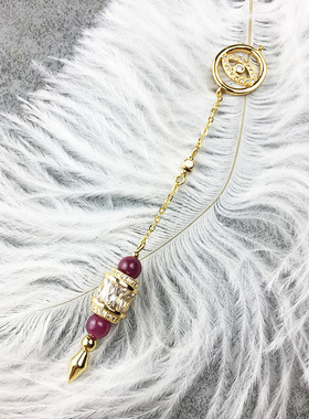 天然灵摆金属原创设计水晶